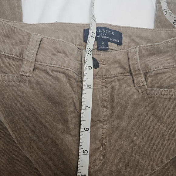Talbots Tan Corduroy Straight Leg Pants! - Picture 6 of 7